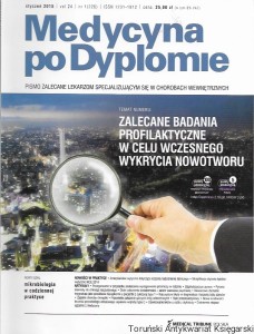 Medycyna po Dyplomie vol. 24 nr 1 (226) styczeń 2015 : Zalecane badania profilaktyczne w celu wczesnego wykrycia nowotworu /  Praca zbiorowa  