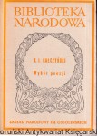  Wybór poezji / K. I. Gałczyński [BN Nr 189, Seria I]