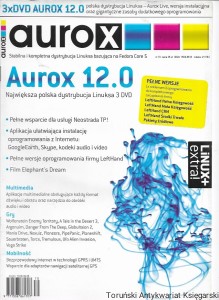AuroX 12.0 : Najwieksza polska dystrybucja Linuksa 3 DVD  / Praca zbiorowa 