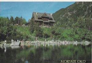 Pocztówka : Morskie Oko. Schronisko im. St. Staszica nad Morskim Okiem w Tatrach  / M. Gąsienica  (fot.)