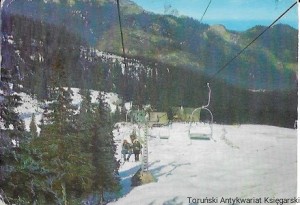 Pocztówka : Tatry Zachodnie. Wyciąg krzesełkowy na Hali Goryczkowej  / M. Raczkowski  (fot.)
