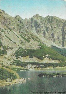 Pocztówka : Tatry Wysokie. Czarny Staw Gąsieniców. W głębi Żółta Turnia i Granaty  / K. Kaczyński (wg fot.)