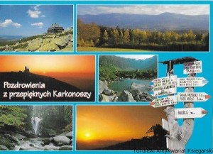 Pocztówka : Karkonosze. Szreniawa. Śnieżne Kotły. Wodospad Szklarki  / Janusz Moniatowicz (fot.)