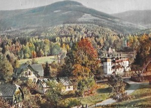 Pocztówka. Karpacz. Widok na Karkonosze / B. Malmurowicza  (wg fot.)