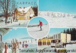 Pocztówka. Karpacz. Dom wypoczynkowy FWP „Jutrzenka”. Krajobraz zimowy. Górna stacja wyciągu na Kopę. Hotel Orbis „Skalny” / A. Chmielewski  (fot.) 