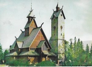 Pocztówka. Karpacz - Bierutowice. Świątynia Wang - drewniany kościółek z XIII / P. Krassowski (fot.)