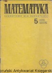 Matematyka 5 listopad grudzień Rok XLII 1989 : Czasopismo dla nauczycieli / Praca zbiorowa