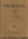 Principia : Wiersze. Aforyzmy z okresu jenajskiego  Tom X-XI (suplement)  /  G. W. F. Hegel  