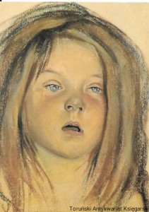  Pocztówka. Stanisław Wyspiański, Helenka (portret córki), 1900 Muzeum Narodowe w Krakowie  / Henryk Pieczul  (fot.)