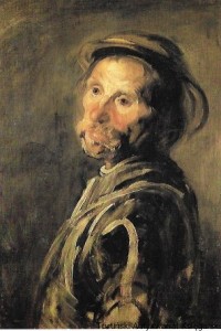 Pocztówka. Piotr Michałowski : Seńko (Doń Kichot) : Muzeum Narodowe w Krakowie  / Henryk Pieczul  (fot.)
