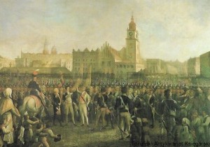 Pocztówka. Michał Stachowicz, Przysięga Kościuszki  / Henryk Pieczul  (fot.)
