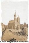 Pocztówka. Północno-wschodnia część Rynku Głównego z kościołem Mariackim ok. 1872-75  / Ignacy Krieger   (fot.)