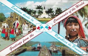 Pocztówka. Greetings from Crossroads of the World. Panama / Brak autora 