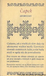 Aforyzmy : Biblioteczka Aforystów / Karel Capek 