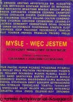  Myślę-więc jestem : Aforyzmy Maksymy Sentencje  / Czesława i Joachim Glenskowie  (oprac.)