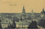 Pocztówka. Lwów. Widok na śródmieście od strony kościoła Karmelitów pw. Św. Michała Archanioła [1906] : Reprint  / Brak autora 