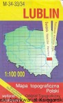 Lublin M-34-33/34 : Mapa topograficzna Polski /   Brak autora  