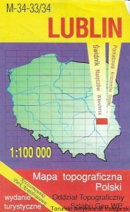 Lublin M-34-33/34 : Mapa topograficzna Polski /   Brak autora  