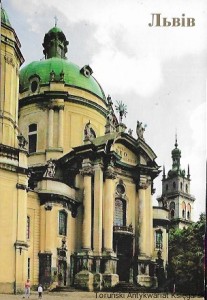 Pocztówka. Lwów : The Dominican Churh. Architect Yan De Vitte, XVIII century  / Brak autora