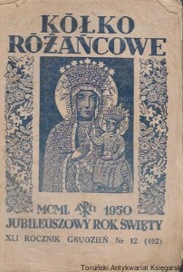 Kółko różańcowe MCML 1950 Jubileuszowy Rok Święty : XLI Rocznik grudzień nr 12 (492)  / Praca zbiorowa 
