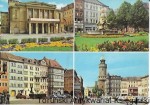 Pocztówka. Gruss aus Görlitz. Gerhart-Hauptmann Theater, Platz der Befreiung, Untermarkt, Kaisertrutz mit Reichenbach Turm  / Brak autora 