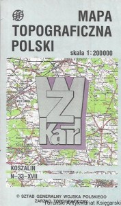 Mapa topograficzna Polski : Koszalin  N-33-XVII  / Brak autora 