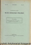 Annales Musei Zoologici Polonici Tom IX. 31.XII.1931. Nr 17 /  Praca zbiorowa  