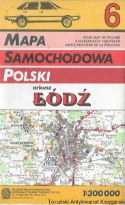 Mapa samochodowa Polski 6 : Łódź  / Praca zbiorowa 