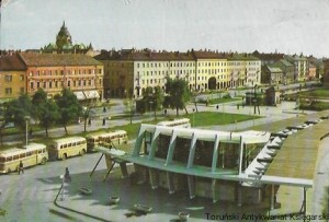 Pocztówka. Szeged. Marx Square. Bus-station  / Brak autora 