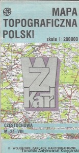 Mapa topograficzna Polski : Częstochowa M-34-VIII  / Praca zbiorowa 