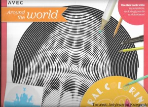 Avec Around the world : Spiral Coloring 20 coloring pages  / Praca zbiorowa 