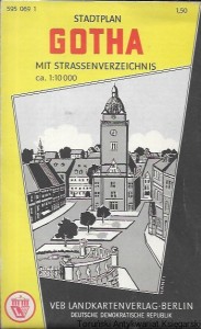 Stadplan Gotha mit Strassenvrzeichnis  / Praca zbiorowa 
