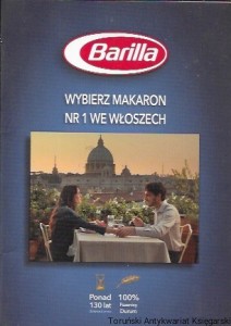 Barilla : Wybierz makaron nr 1 we Włoszech  / Brak autora 