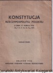 Konstytucja Rzeczpospolitej Polskiej z dnia 17 marca 1921 nakład drugi 
