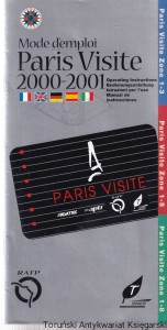 Mode d'emploi Paris Visite 2000-2001