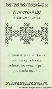 Aforyzmy i myśli / Tadeusz Kotarbiński