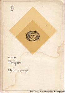 Myśli o poezji  / Tadeusz Peiper