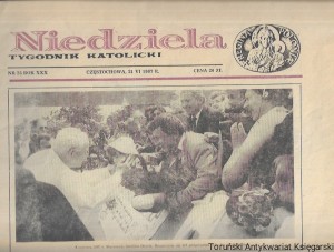 Niedziela Tygodnik Katolicki Nr 25 Rok XXX, Częstochowa 21 VI 1987 r.  / Praca zbiorowa  