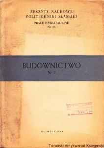 Sztywność przestrzenna prefabrykatów stropów gęstożebrowych praca habilitacyjna / Wilhelm Król