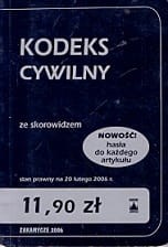Kodeks cywilny ze skorowidzem stan prawny na 20 lutego 2006 / Brak autora