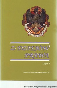 Z dziejów prawa Część 7