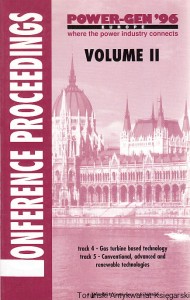 Power-gen Europe '96 : where the industry connects, June 26-28, 1996 Budapest fair centre, Hungary Volume II
