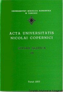Studia Slavica VIII
