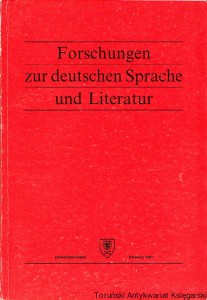 Forschungen zur deutschen Sprache und Literatur