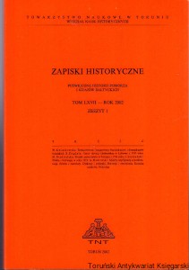 Zapiski Historyczne Tom LXVII Zeszyt 1 