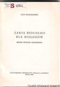 Zarys biochemii dla biologów