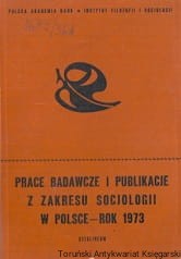 Prace badawcze i publikacje z zakresu socjologii w Polsce-Rok 1973 / Wiesława Kocyba-Kamińska (red.)