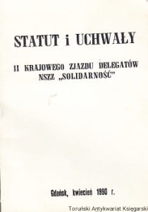 Statut i uchwały II krajowego zjazdu delegatów NSZZ "Solidarności" / brak autora