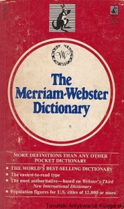 The Merriam-Webster Dictionary / brak autora