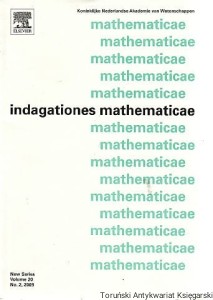 Indagationes mathematicae New Series Volume 20 No. 2, 2009